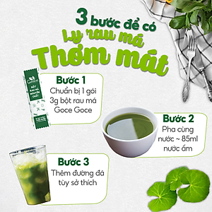 Bột rau má nguyên chất Goce - 72g (24 gói x 3g)