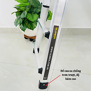Thang nhôm rút lồng đa năng SUMIKA SKM404 - Chữ A cao nhất 2.0m, chữ I cao nhất 4.0m, tải trọng 300kg