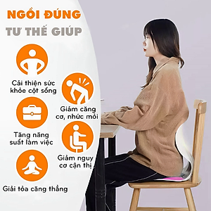 Ghế tựa lưng thái học cao cấp KG710 điều chỉnh tư thế ngồi chống gù lưng, đau mỏi, định hình cột sống, dùng cho trẻ em, học sinh, văn phòng ( Tặng kèm 1 món quà giá trị ngẫu nhiên ) - Hàng chính hãng