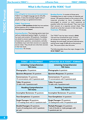 Succeed in TOEIC 1 (550-750) with 6 Practice Tests - New Revised format 2018