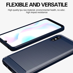 Ốp lưng chống sốc vân kim loại cho Xiaomi Redmi 9A hiệu Likgus (bảo vệ toàn diện, chống va đập) - hàng nhập khẩu