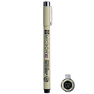 Mua Bút Đi Nét Pigma Micron Sakura 02 Mực Đen tại Nhà sách