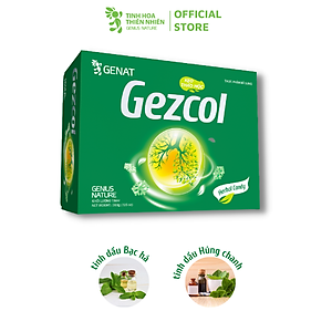 Kẹo thảo mộc Gezcol (hộp 100 viên) - Genat