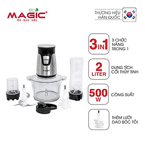 Máy xay thực phẩm đa năng 3in1 Magic Eco AC-17 2L - Hàng chính hãng