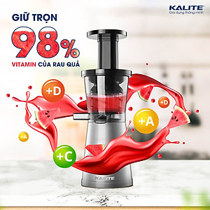 Máy Ép Trái Cây, Máy Ép Chậm Mini KALITE KSJ4411 Tiêu Chuẩn Châu Âu Dung Tích 200 ML Công Suất 200 W - Hàng Chính Hãng