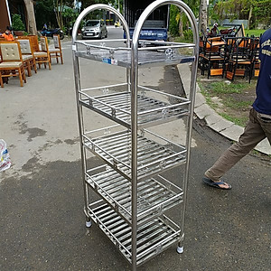Kệ inox 5 tầng cao cấp