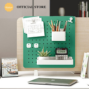 Chân đứng đặt bàn + chân kẹp bàn + móc U vách ngăn Dola Home - Phụ kiện bảng Pegboard