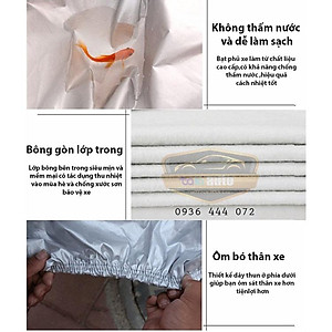 [CAMRY- LOẠI VẢI DÙ] Bạt trùm xe ô tô 4,5 chỗ Toyota Camry vải dù oxford cao cấp , áo bạt phủ trùm che kín che nắng