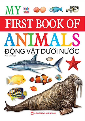 My First Book Of Animal - Động vật dưới nước - Quyển sách đầu tiên của bé về động vật. - Chủ đề động vật dưới nước