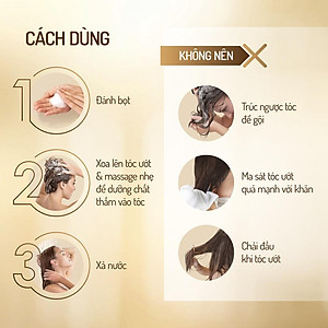 Dầu gội LASHE SUPERFOOD phục hồi hư tổn 640G