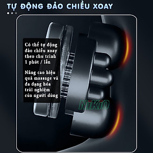 Gối Massage Hồng Ngoại, Mát Xa Cổ Vai Gáy Nikio NK-135DC - Xoa Bóp Chuyên Sâu, Hỗ Trợ Cải Thiện Đau Mỏi Nhanh, Pin Sạc Tiện Lợi