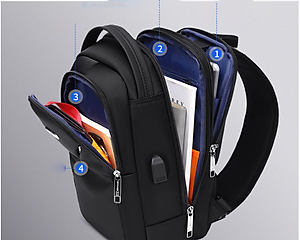 Túi đeo chéo đeo ngực nam có khóa chống trộm chống nước cao cấp phong cách mới