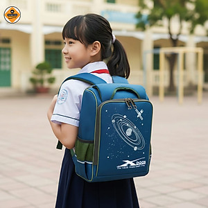 Balo học sinh chống gù Xbags Universe – Balo đi học cấp 1 cao cấp chống nước, nhiều ngăn cho bé năng động XB3104