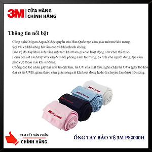 Ống Tay Chống Nắng & Tia UV xỏ ngón 3M Mipan AquaX UV Protection Cool Wristlet PS2000H