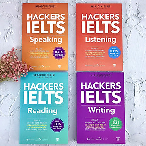 Combo Trọn Bộ 4 Cuốn Hackers IELTS (Listening + Reading + Speaking + Writing)