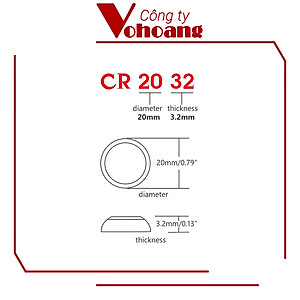 Vỉ 5 Viên Pin CR2032 Panasonic ( CR-2032/5BE x 1 Vỉ ) Lithium 3 V
