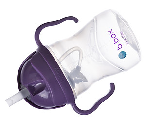 b.box Disney Bình nước 360 độ cho bé tập uống nước 240ml - Tím