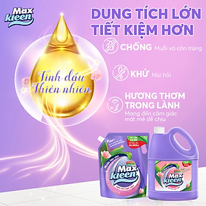 Túi Nước Lau Sàn MaxKleen 3.6kg - Ngàn Hoa Ngọt Ngào
