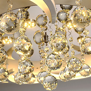 Đèn chùm pha lê, đèn mâm ốp trần trang trí EKKO