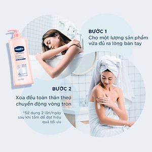 Combo 2 Sữa dưỡng thể dưỡng sáng da tức thì VASELINE Healthy Bright Instant Radiance 320ML/chai