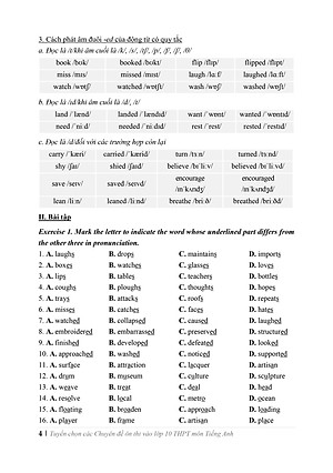 Tuyển chọn các chuyên đề ôn thi vào lớp 10 THPT môn Tiếng Anh