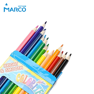 Hộp Bút Chì Màu Marco Colorite - 12/24 Màu - Hộp Giấy Phù Hợp Cho Trẻ Em