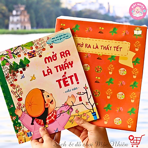 Sách Tết 2023 - Set Mở ra là thấy Tết (2 phiên bản Bắc Nam) kèm quà tặng cho bé - Lionbooks Mộc Nhiên