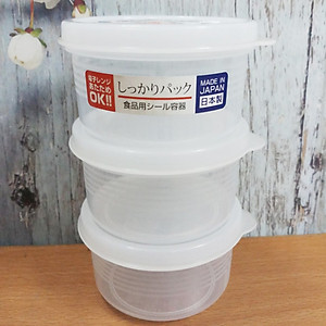 Combo 2 sản phẩm set 03 hộp chia thức ăn 200ml-180ml, thiết kế tinh tế, đẹp mắt, khả năng giữ kín hơi vượt trội - nội địa Nhật Bản 
