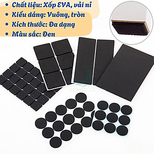Bộ Lót Chân Nội Thất Đa Năng (48 Miếng) Miếng Lót Êm – Sàn Yên Tĩnh, Nhà Gọn Gàng Bộ Lót Chống Xước Siêu Bám – Chân Bàn Ghế “Không Làm Phiền” Chân Êm Sàn Mượt – Combo 48 Miếng Lót Nội Thất