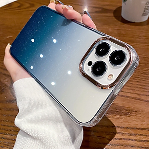 Ốp lưng chống sốc cho iPhone 14 Pro / 14 Pro Max / 12 Pro Max hiệu Likgus Luxury Gradient trang bị viền Camera ánh kim sang trọng , chống sốc chống va đập - Hàng nhập khẩu