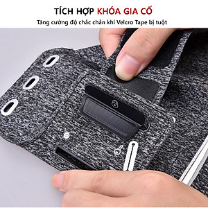 Bao, Túi đựng Điện Thoại tới 6.5 Inch Đeo tay chạy bộ ,Tập thể dục Rhino B101 Kháng nước, chống thấm, có thể cắm tai nghe phù hợp điện thoại Samsung, Iphone, Sony, Xiaomi,... - Hàng chính hãng