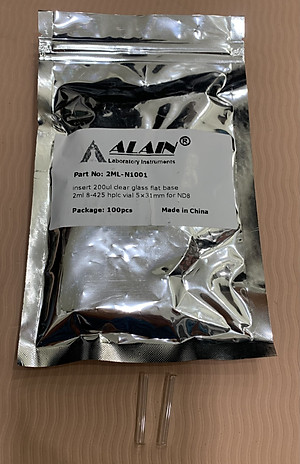 Insert lọ thủy tinh - dùng cho lọ 2ml, 100 cái/gói Alain TQ