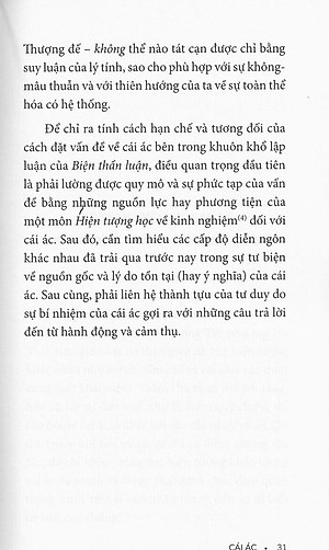 Sách Cái Ác - Một Thách Thức Đối Với Tiết Học Và Thần Học