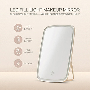 Gương trang điểm để bàn có đèn LED Xiaomi Jordan Judy NV026 - Hàng Chính Hãng