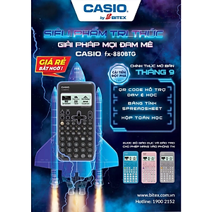 Máy Tính Casio FX 880 BTG - Màu Đen