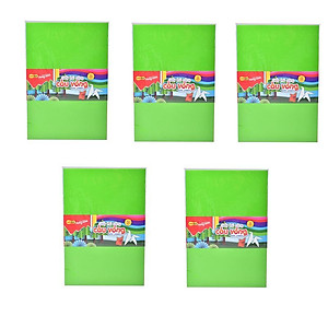 Combo 5 xấp giấy thủ công Thiên Long GTC-C002 12 màu khổ vừa