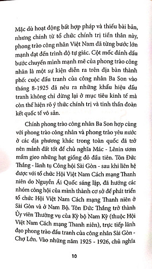 Sách Tôn Đức Thắng Với Phong Trào Công Nhân Sài Gòn Đầu Thế Kỷ XX Đến Năm 1930