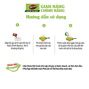 Xốt Gia Vị Hoàn Chỉnh Barona - Rô-Ti 80g
