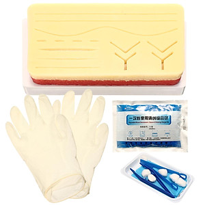 Bộ dụng cụ thực hành khâu da chấn thương ở người Human Traumatic Skin Suture Practice Pad