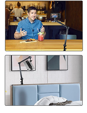 Chân Micro Kẹp Bàn Boom Arm Dr.Mic 2B (Chuyên Nghiệp) - Giá Đỡ Đế Mic Stand Microphone Thu Âm LiveStream Hàng Chính Hãng