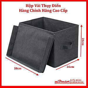 Hộp Đựng Đồ Đa Năng TD1 – Túi Vải Đựng Quần Áo Chăn Màn Phong Cách Thụy Điển Sang Trọng, Lịch Sự – Hàng Chính Hãng