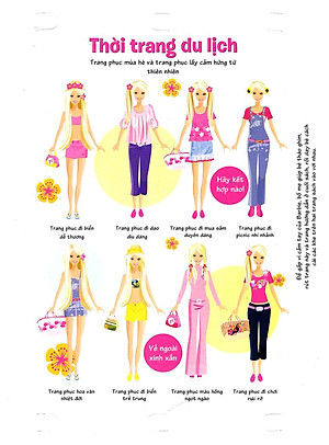 Sách Thiết Kế Thời Trang Barbie - Thời Trang Du Lịch