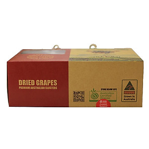 Nho khô nguyên cành THOMPSON Úc Dried Grapes Adora st Food (mẫu Quà Tết 1kg/hộp) ngon, bổ dưỡng, giàu vitamin, khoáng chất tự nhiên-QuaTangMe Extaste