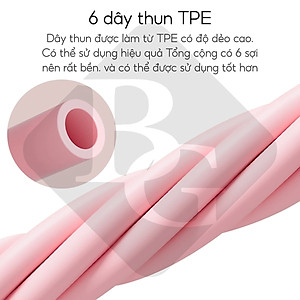 Dây Tập Bụng 6011N,Dây Kéo Đàn Hồi Kháng Lực  Ống Cao Su, Dây Kéo Tập Gym