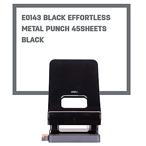 Bấm lỗ giấy vỏ kim loại Deli 143 45 tờ Đục lỗ giấy văn phòng Giao màu ngẫu nhiên