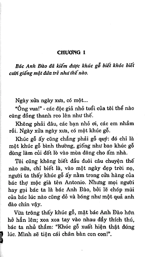 Sách Pinocchio Cậu Bé Người Gỗ