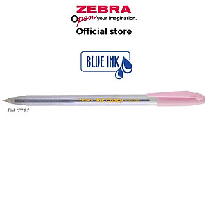 Viết bi nắp Pic Candy 0.7mm hộp 12 cây mực xanh - Zebra [Chính hãng]