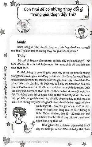 Cẩm Nang Tuổi Dậy Thì Dành Cho Bạn Trai (Tái Bản 2023)