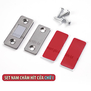 Nam Châm Hít Cửa Giữ Cố Định Ngăn Kéo Tủ Hút Dính Mạnh Keo Dán Tường Kèm Đinh Vít Tiện Lợi