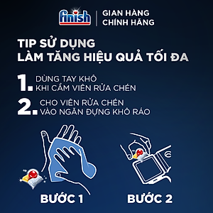 Combo Nâng Cao: 3 X Túi 21 Viên Nước Rửa Bát Powerball Quantum + Nước Làm Bóng Rinse & Shine Aid 500ml + Dung Dịch Vệ Sinh Máy Rửa Chén 250ml